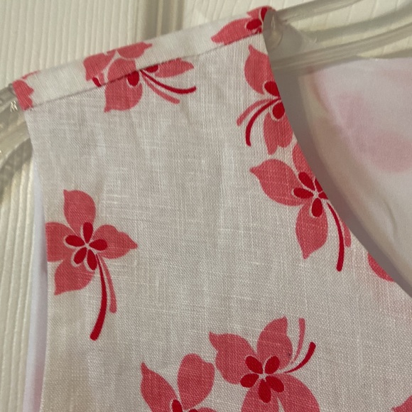 Beautiful Draper James 100% Lien Dress it’s size 10 color white - Picture 5 of 16